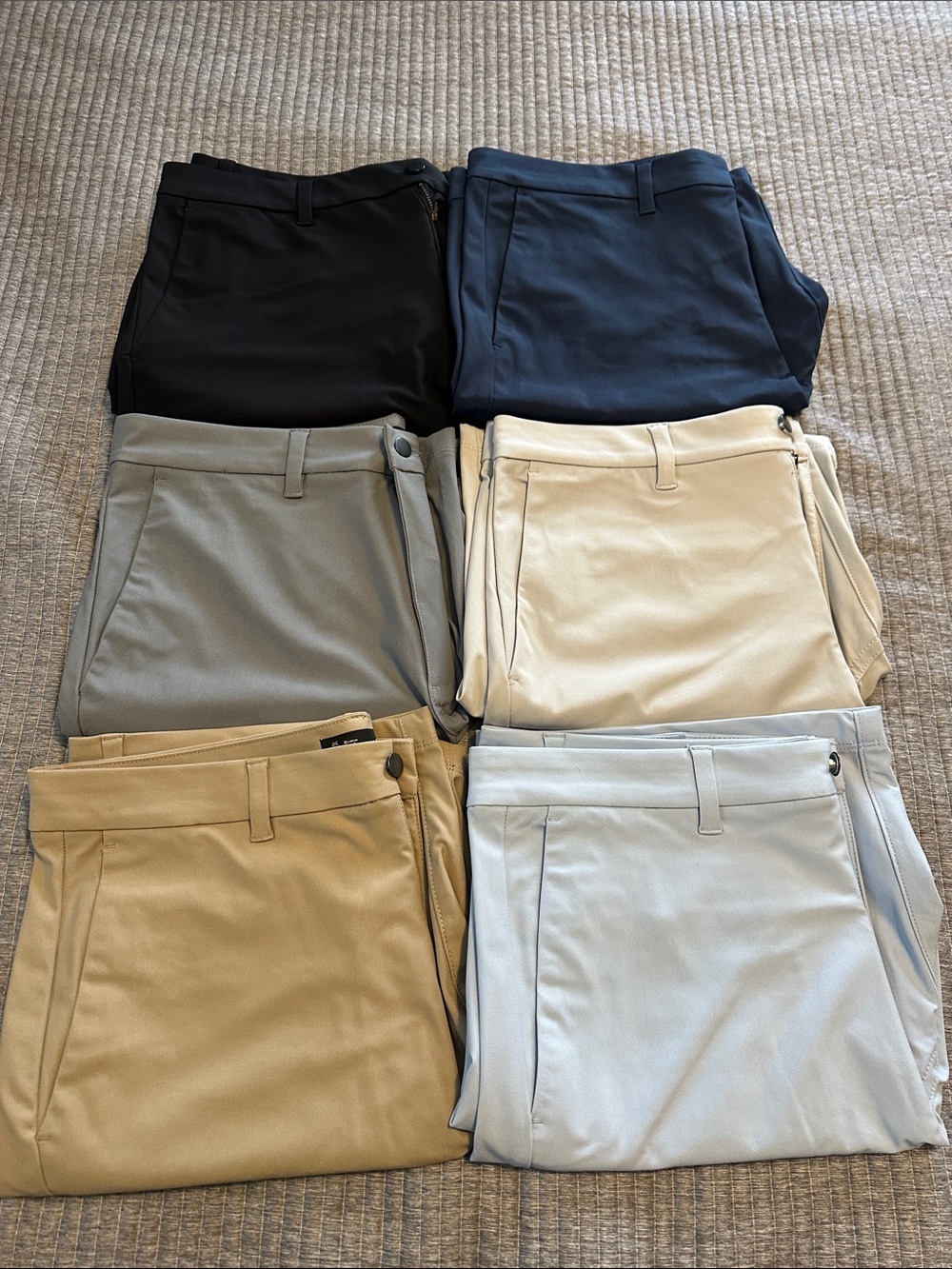 Classic Men's Chinos - Black, Navy, Gray, Cream, Tan, Light Blue